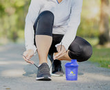 Musclelinx Mini 400ml protein shaker.