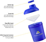 Musclelinx Mini 400ml protein shaker.