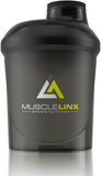 Musclelinx Mini 400ml protein shaker.