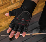 Musclelinx weight lifting gloves with wrist support.