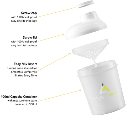 Small Protein Powder Shaker Cup 400ML – DeTutti